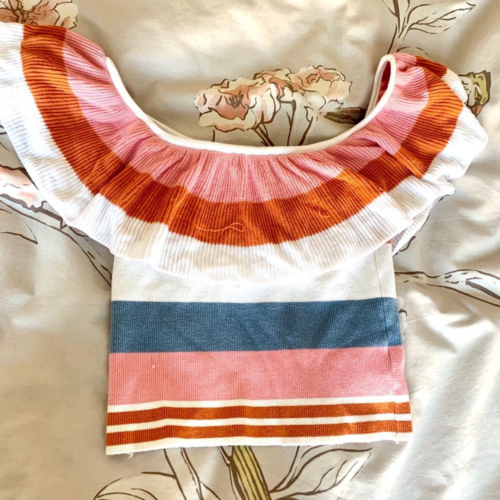 Forever 21 Multicolor Ruffle Top - Picture 2 of 4